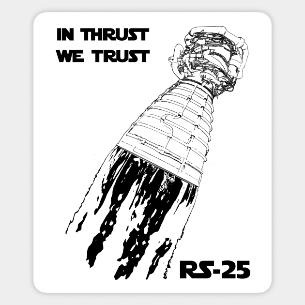 In Thrust We Trust Sticker by Gymjunky